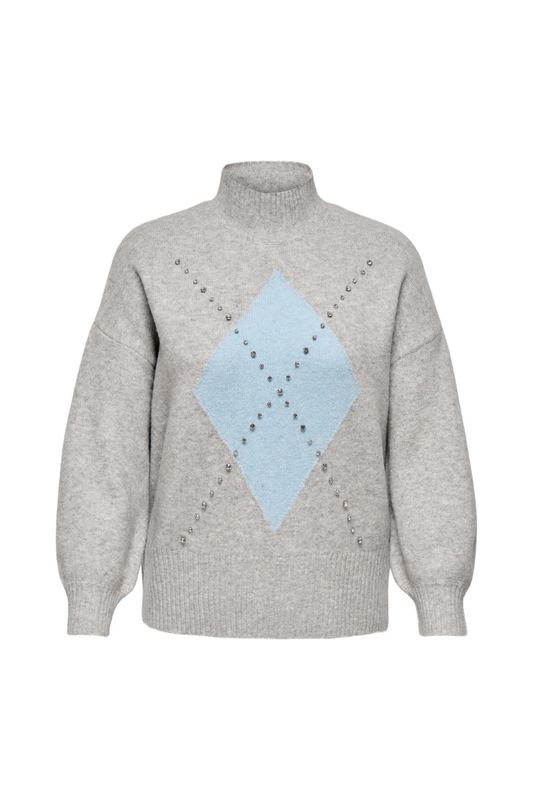 only carmakoma striktrøje carwakefield grå kombi