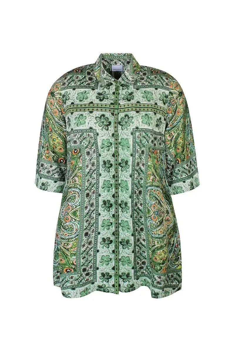 zhenzi kjole 3/4 ZH-Tami 1090 grøn kombi