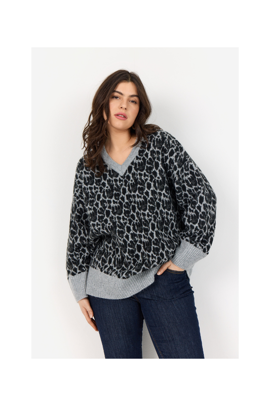 Wasabi strik tunika Wa-Nimo 2 grå