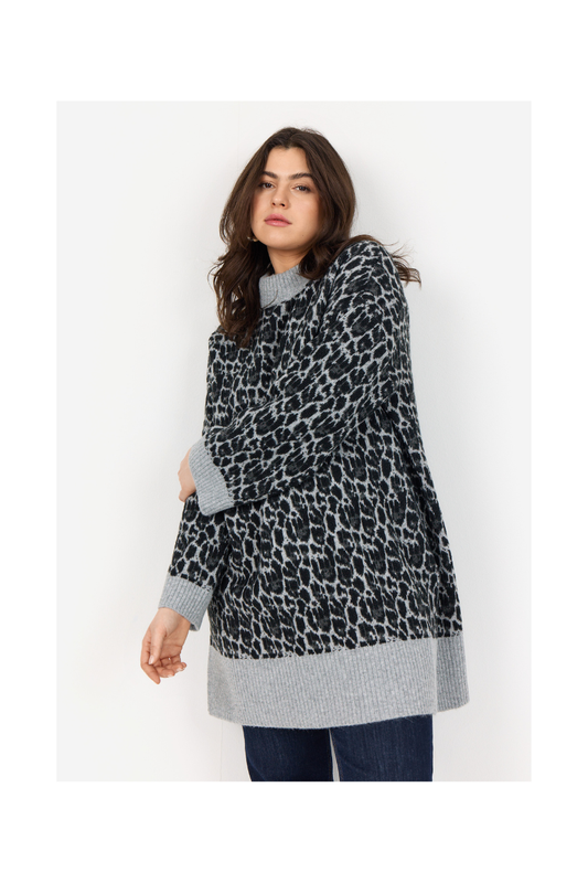 Wasabi strik tunika Wa-Nimo 3 grå