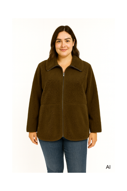 Wasabi plys jakke Wa-Nettie 2 army