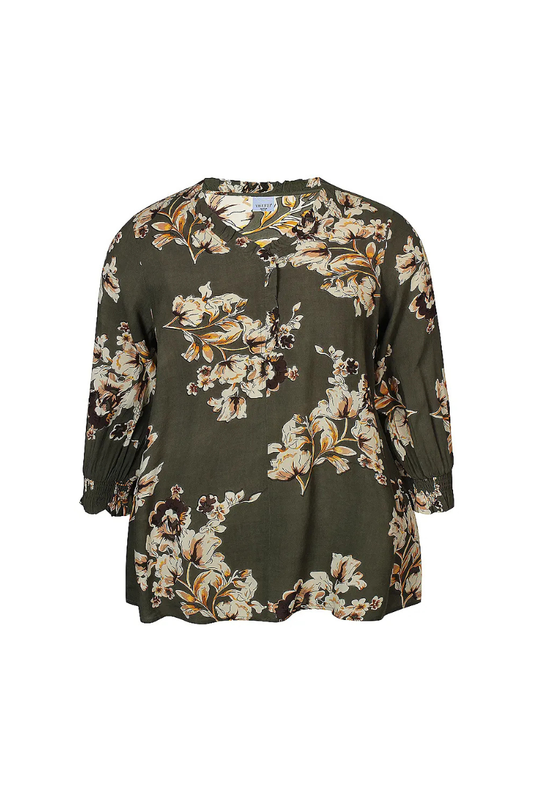 zhenzi bluse Zh-Ozie 936 grøn kombi