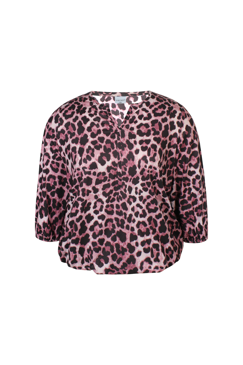 zhenzi bluse zh-olio 915 lyserød kombi