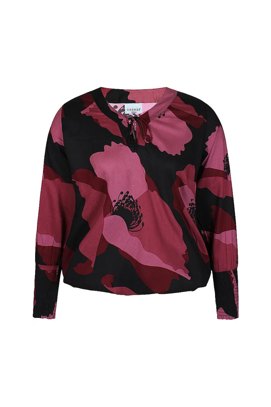 zhenzi bluse zh-sadie 1341 rød