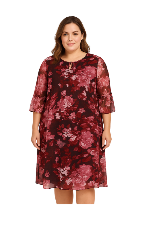 Zhenzi kjole Zh-toya 1120 lyserød kombi