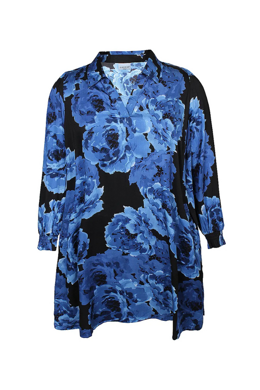 Zhenzi kjole zh-skye 1063 blå kombi