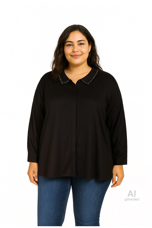 Zhenzi skjorte Zh-Vicy 1133 sort