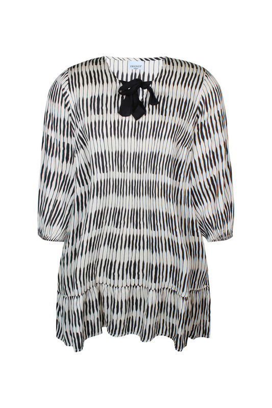 Zhenzi tunika kjole Zh-Sisy 1061 hvid