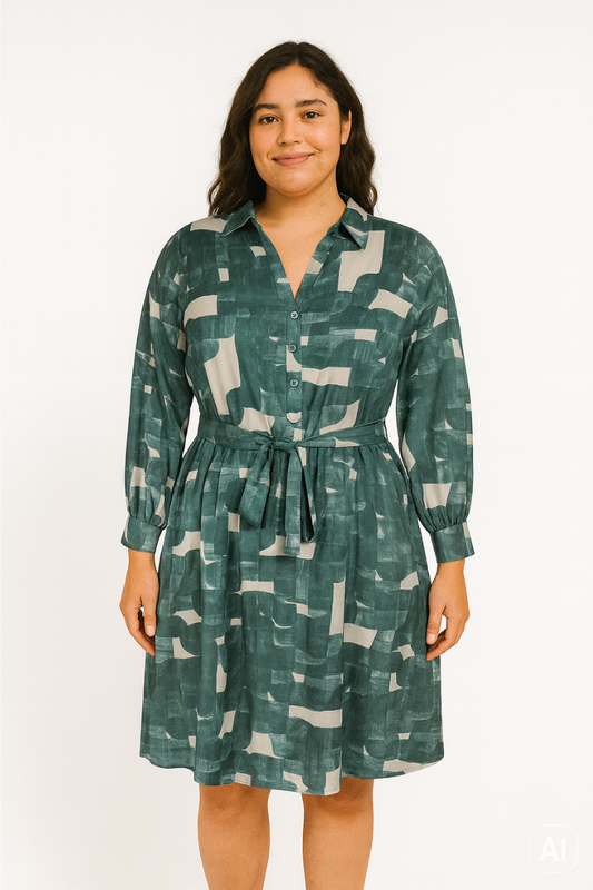 Zhenzi kjole Zh-vita 1135 grøn