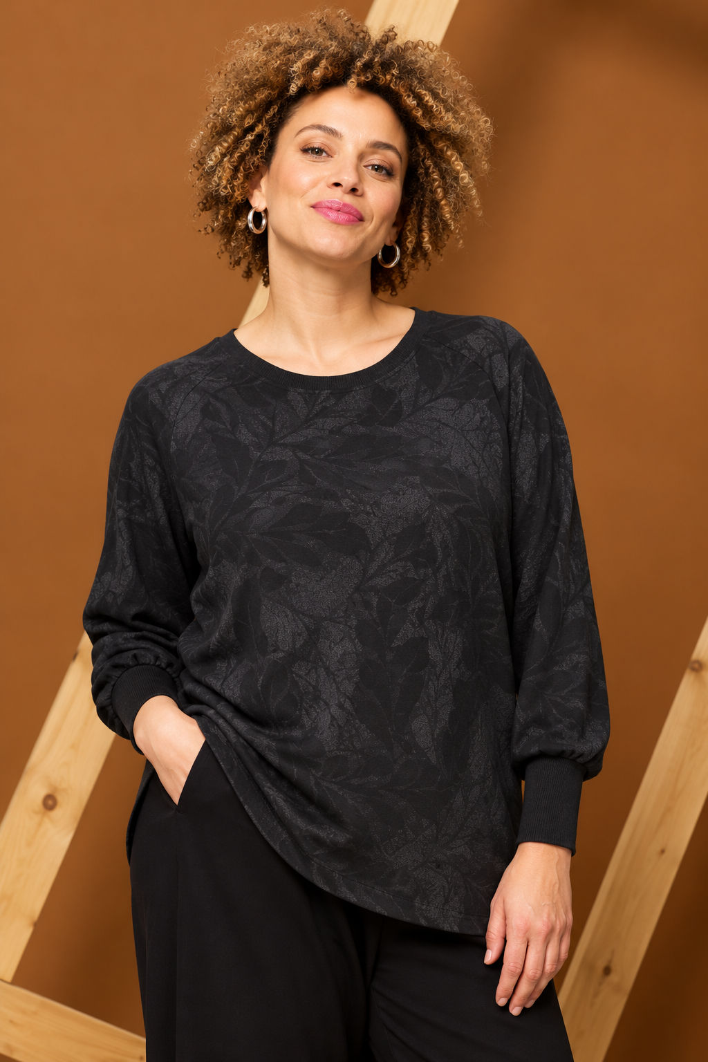 Zhenzi bluse Maida 1585 – Sort