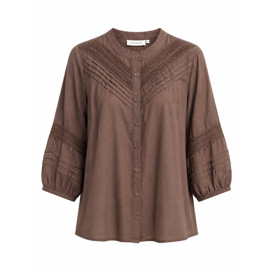 Vanting bluse  9922 – Brown