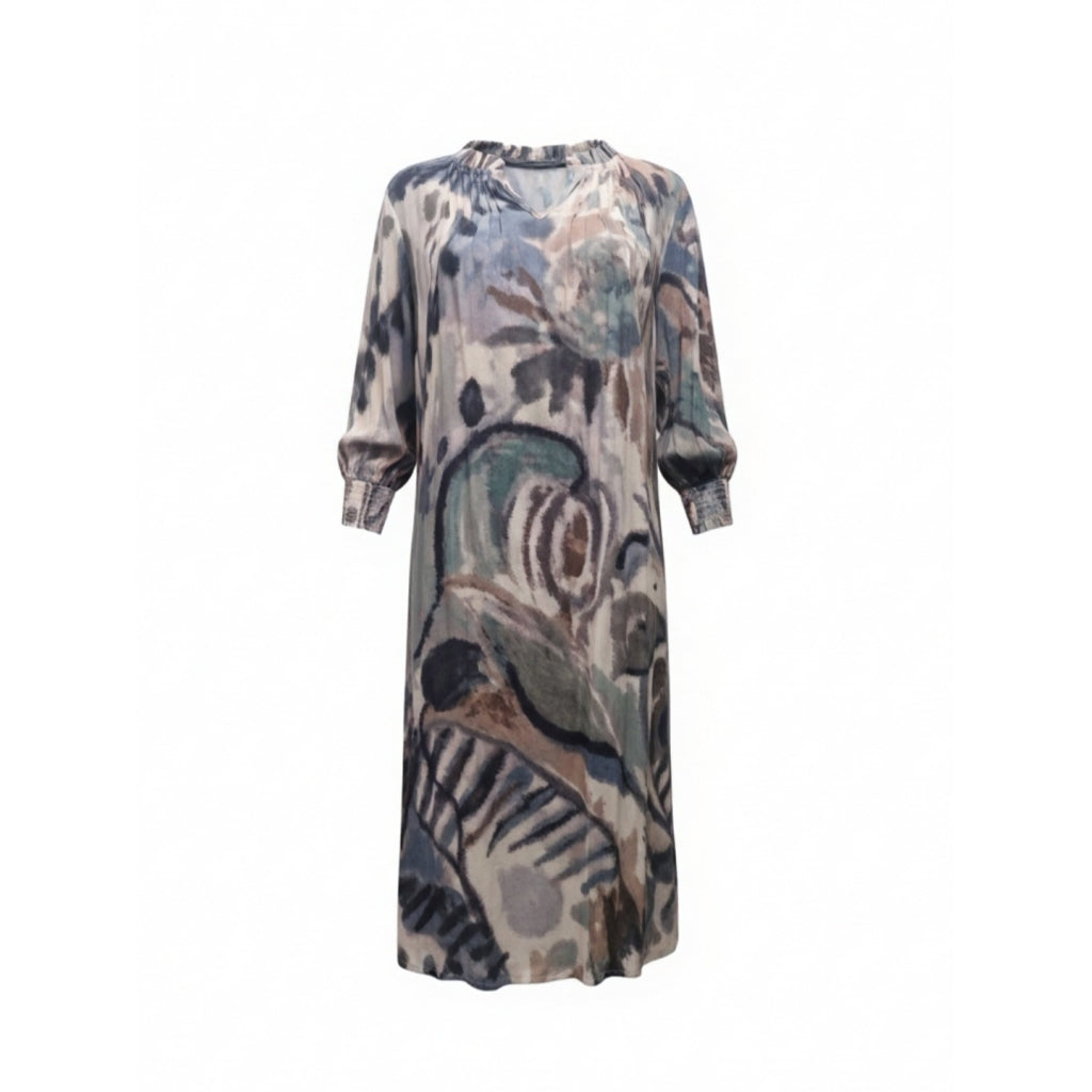 Vanting tunika 9809 brun print 14