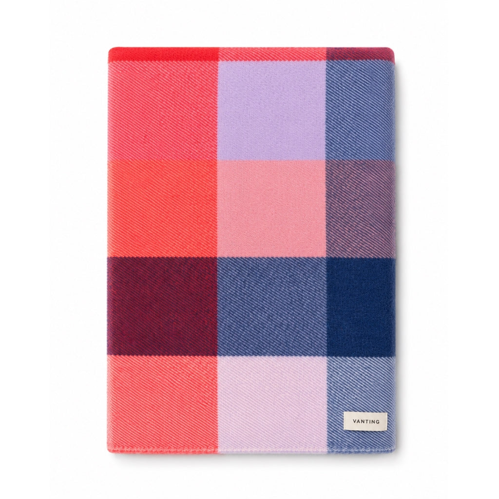 Vanting ternet tørklæde VT2768 blue and pink
