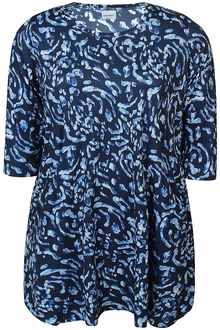 zhenzi tunika Zh-alice 1188 blå kombi