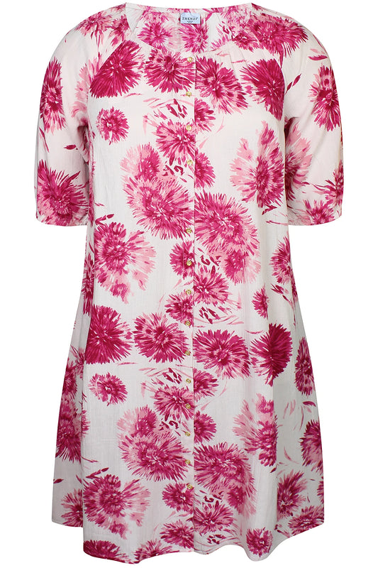 zhenzi kjole zh-frida 1309 sand/pink