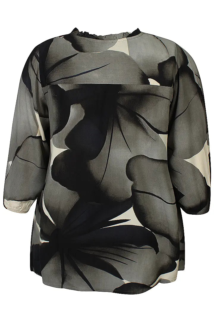 Zhenzi bluse ZH-Kelis 1453 grøn kombi