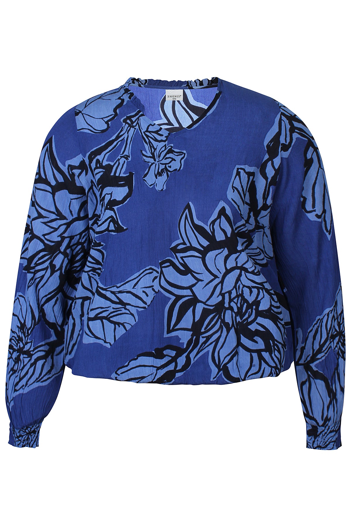 Zhenzi bluse ZH-Kesha 1457 blå