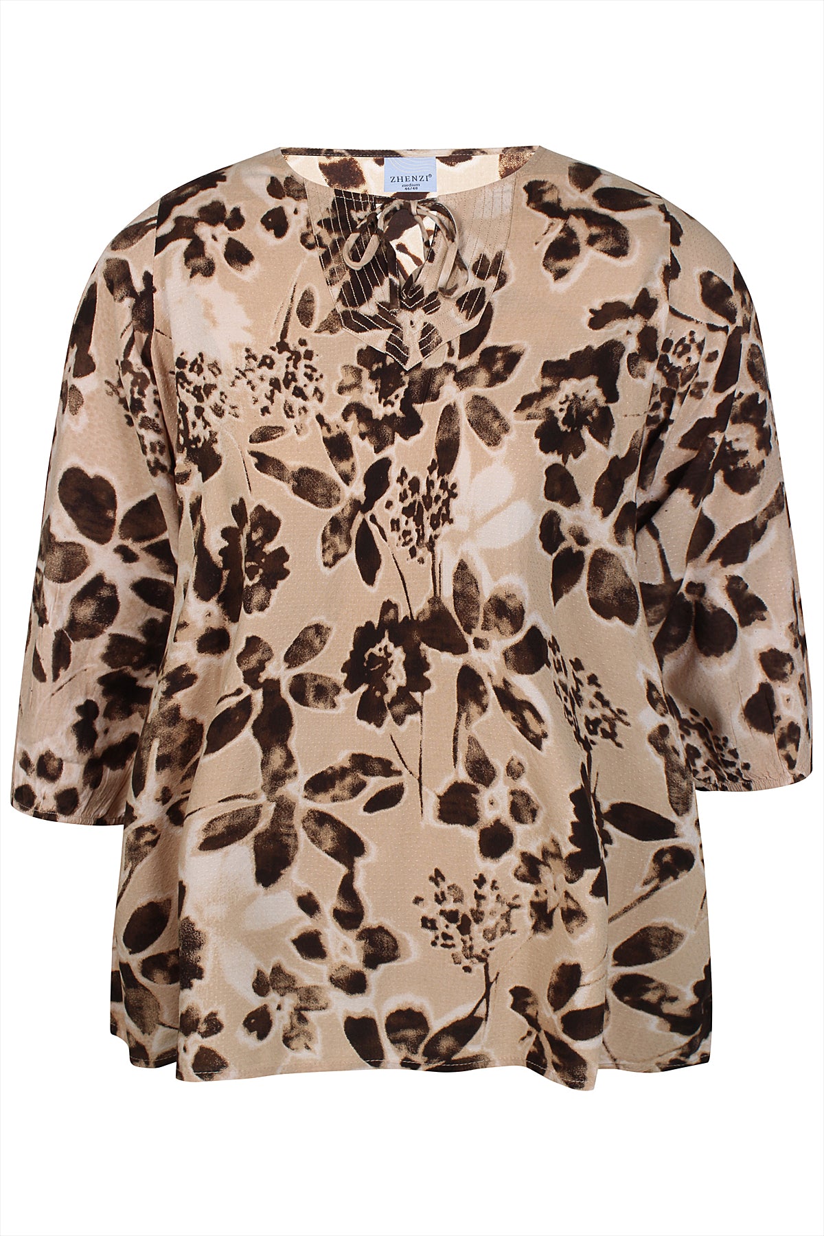 Zhenzi bluse ZH-Kiari 1461 brun