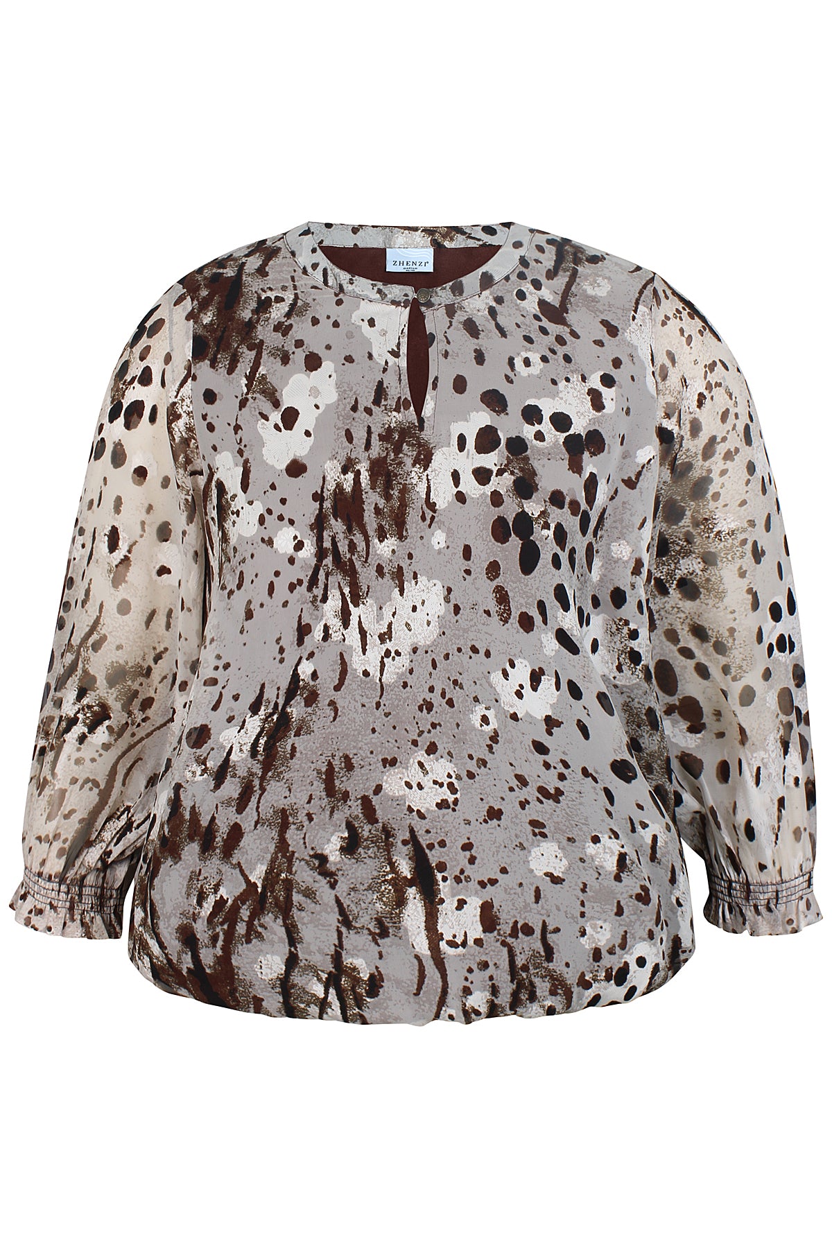 Zhenzi bluse Zh-Libby 1522 brun