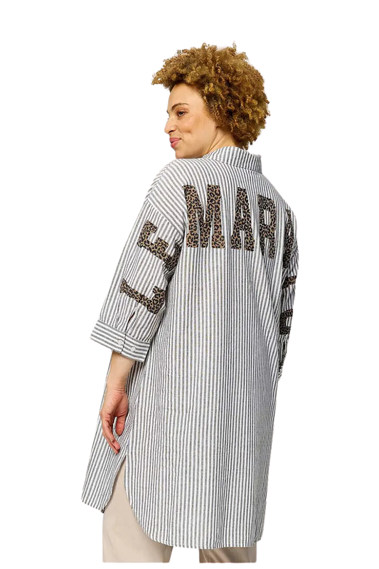 Zhenzi Skjorte tunika Mabel Sand