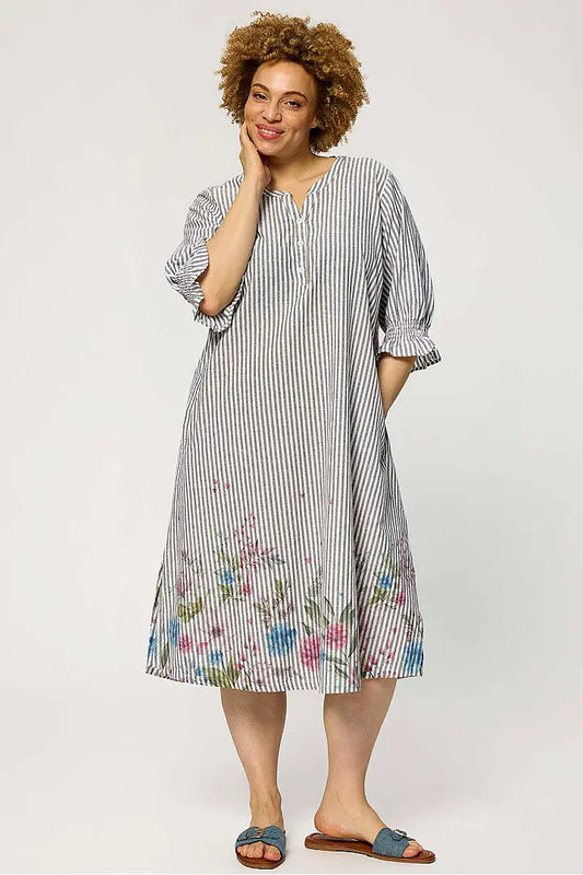 Zhenzi kjole Mabell 1570 grå