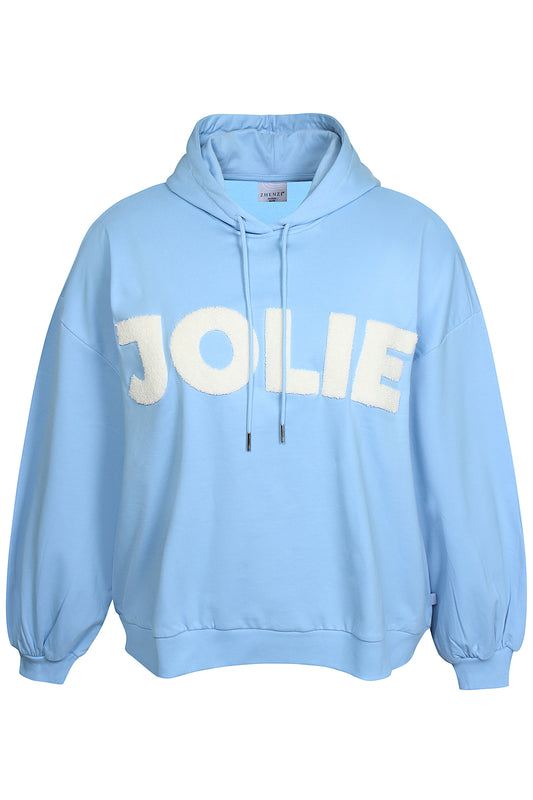 zhenzi sweatbluse hoodie blå Bella 1721