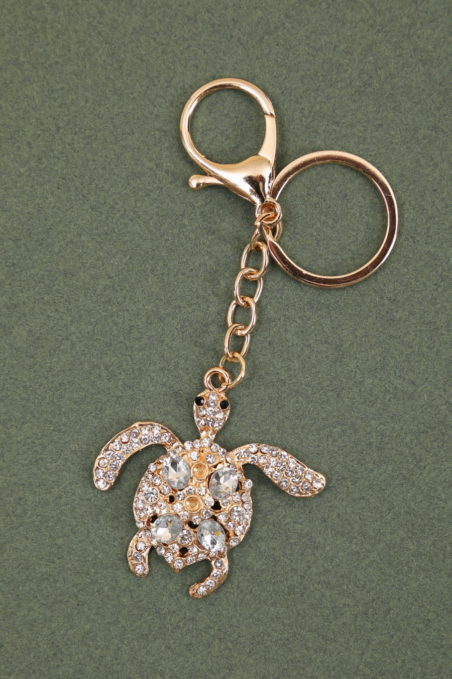 nøglering med skildpadde