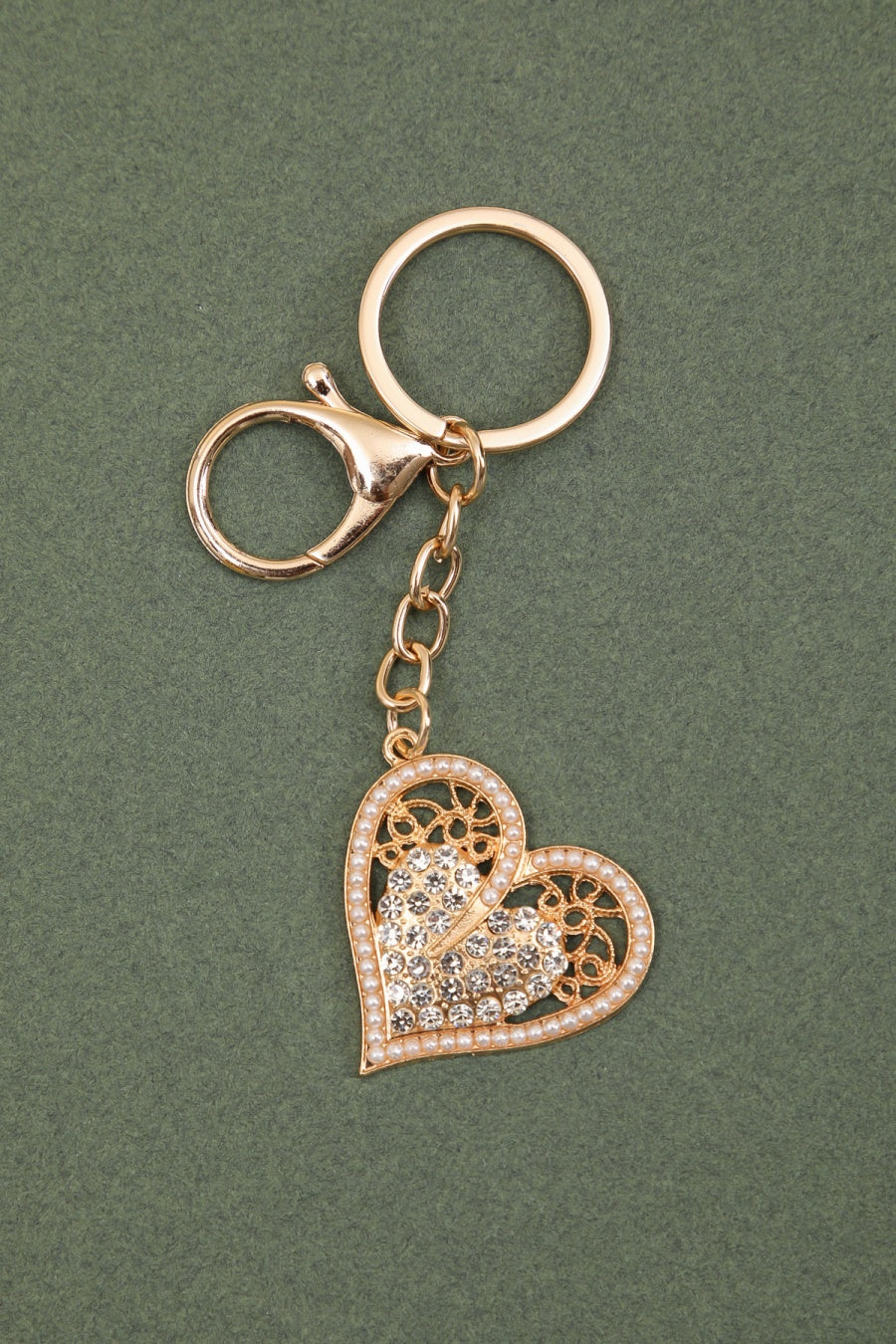 nøglering med hjerte