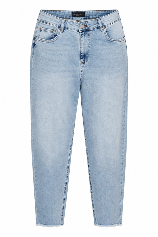 Only Carmakoma Jeans Carwilly RW lyseblå