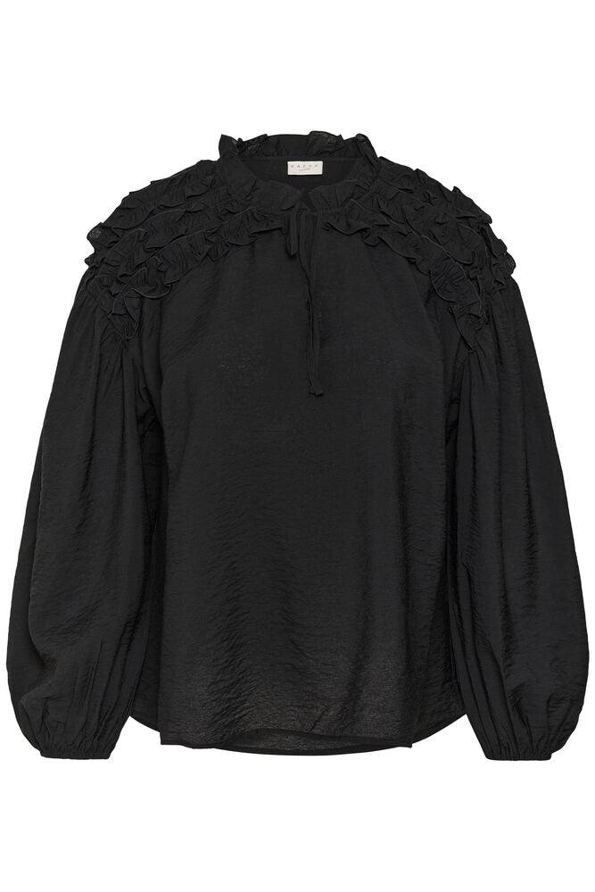 kaffe curve bluse KCnicola sort