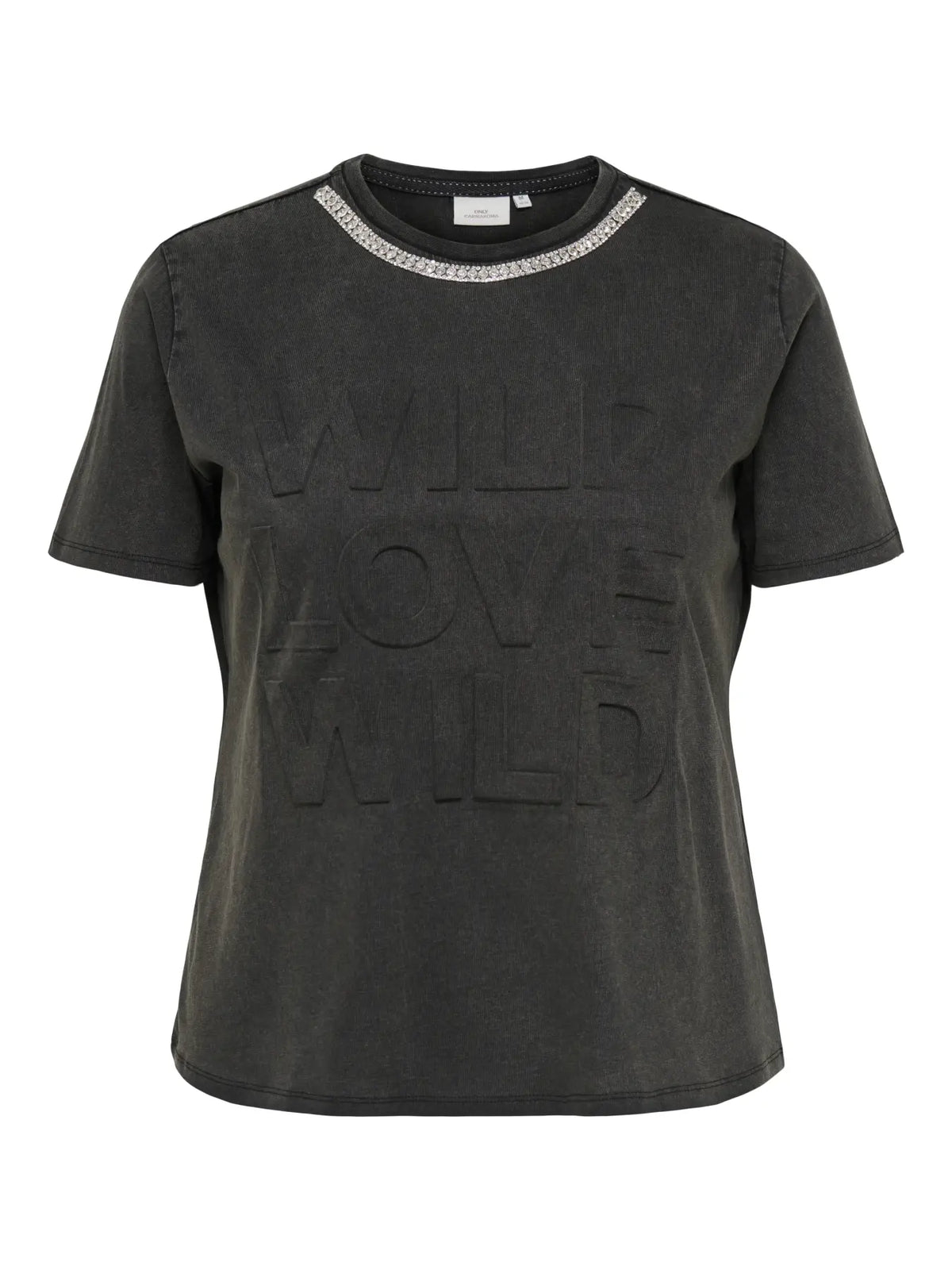 Only Carmakoma T-shirt CARDIEGO med sten