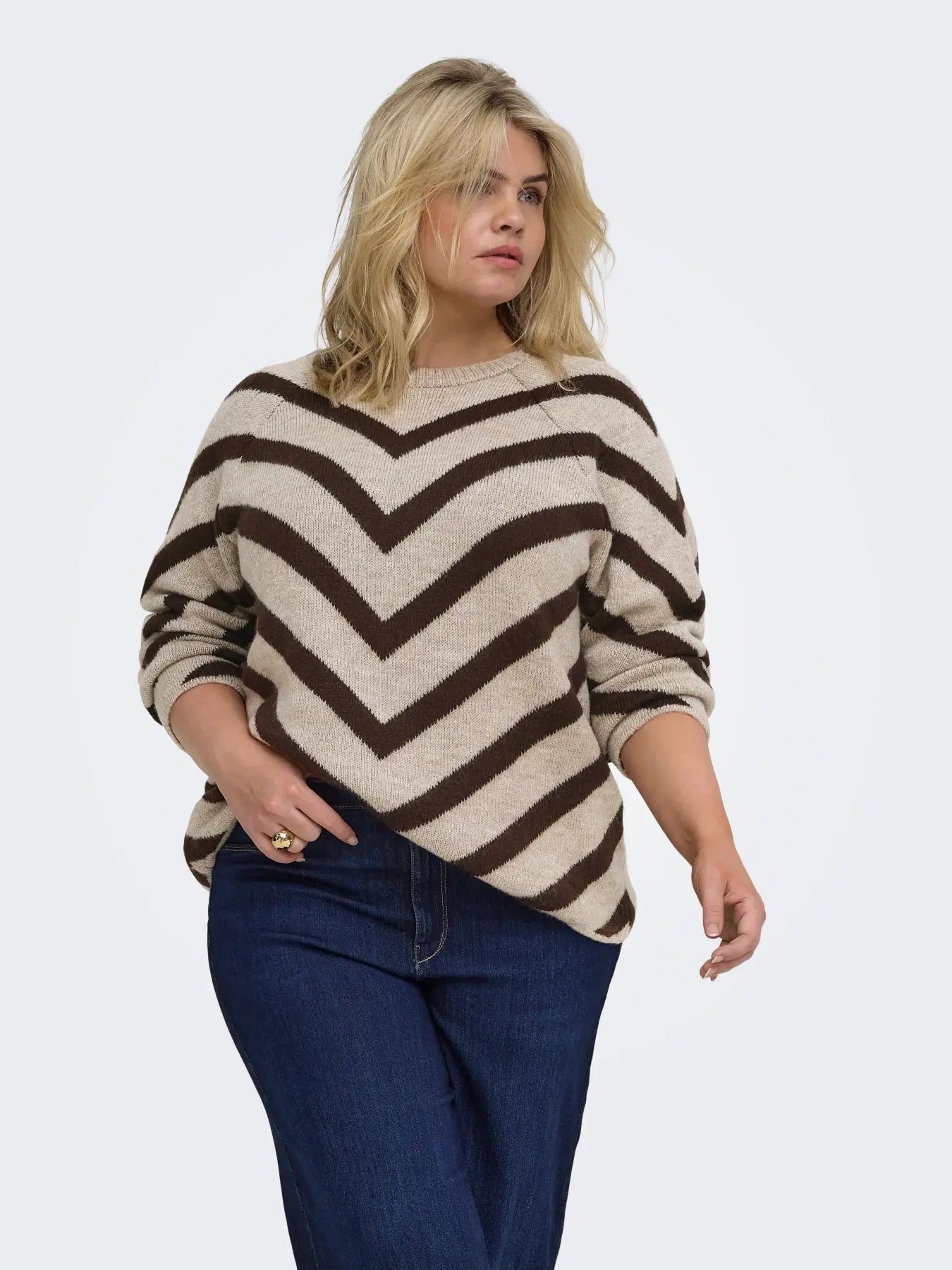 Only Carmakoma Carfeliza Pullover Knit - Coffee Bean