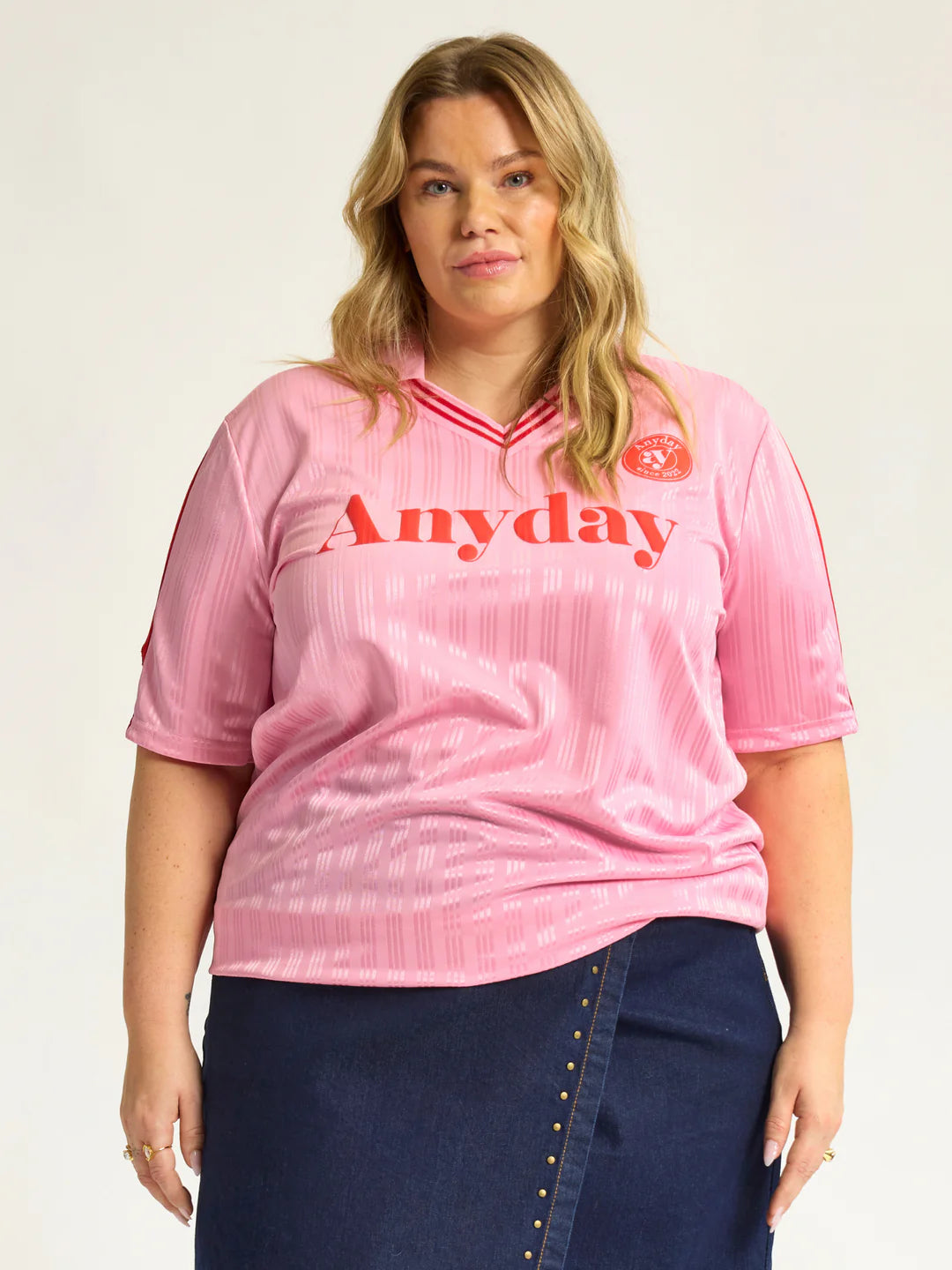 Anyday t-shirt any-sport 413 lyserød