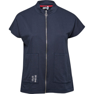 aprico zip hoddie madison navy