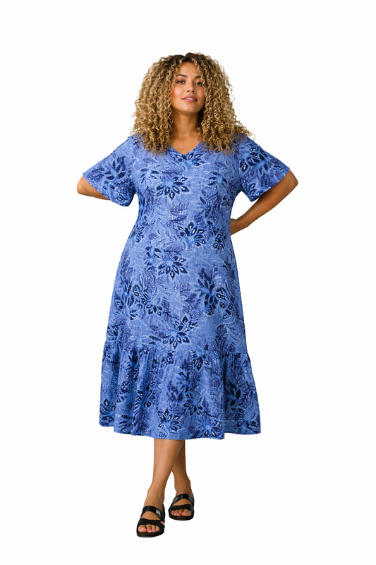 zhenzi kjole ZH-ELYSA 1288 blå kombi