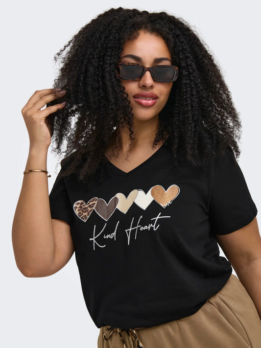 only carmakoma t-shirt carmaebell sort