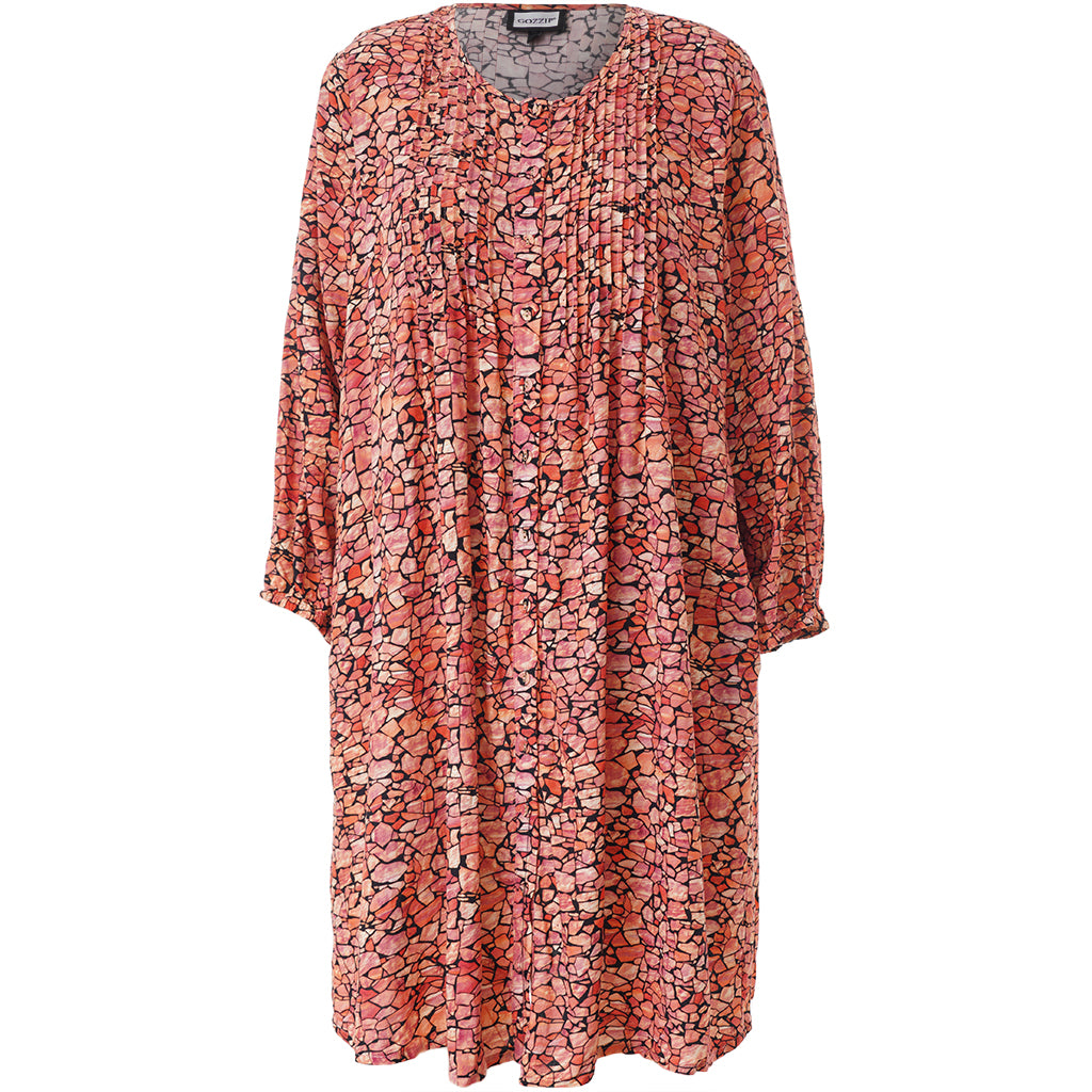 Gozzip shirt tunika GJohanne shirt tunic lyserød kombi