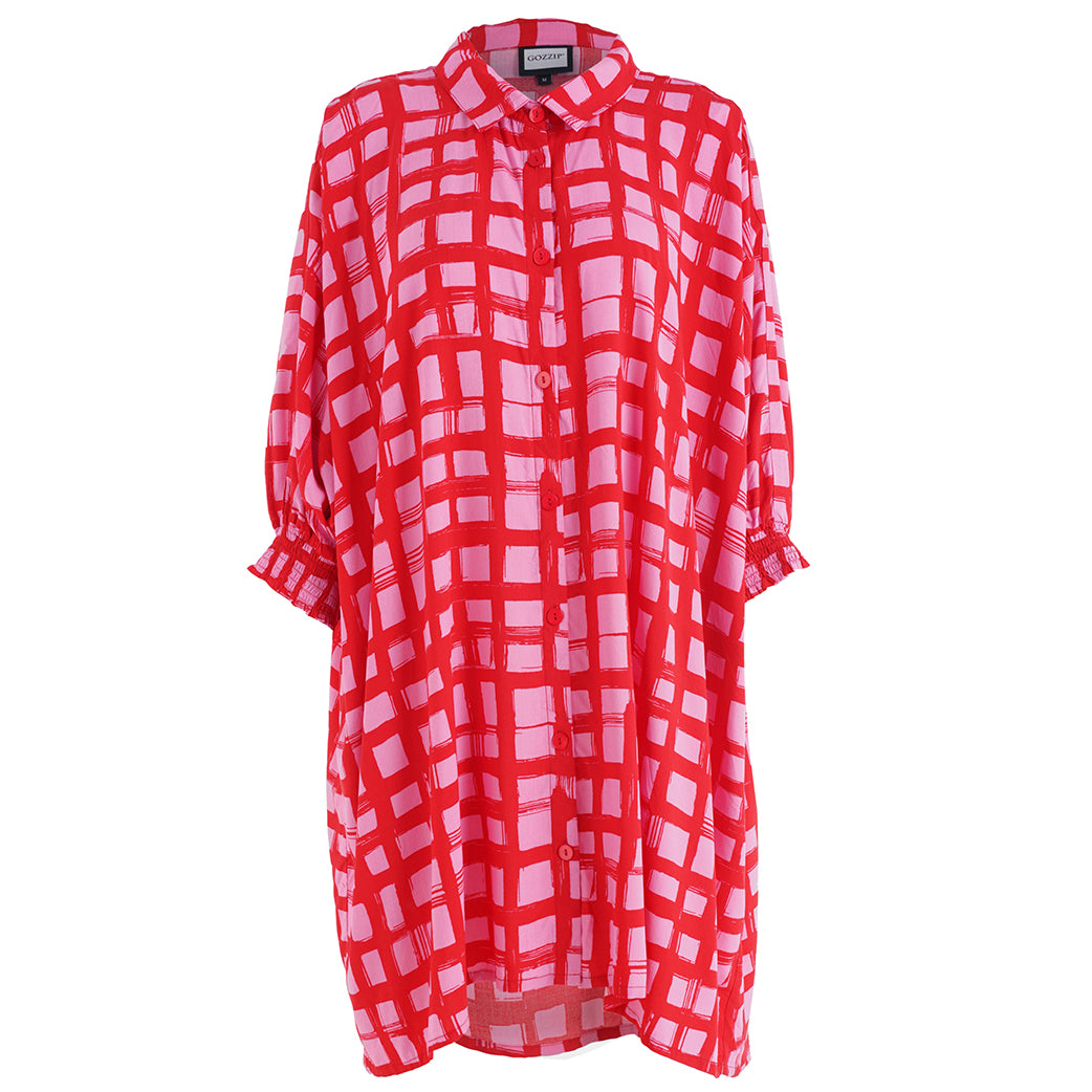 Gozzip tunika oversize Ggerda pink