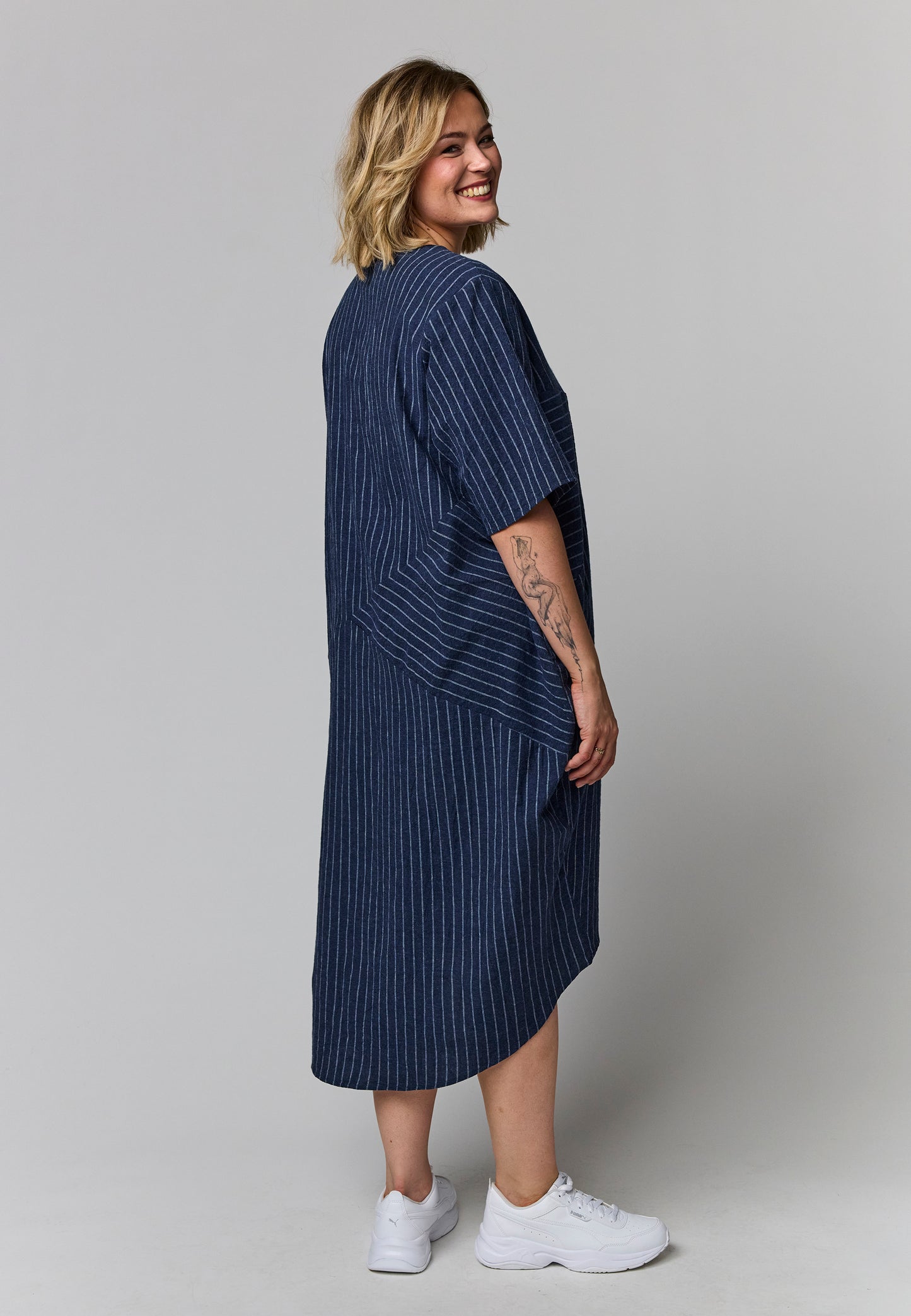 Gozzip kjole GTovea navy/hvid kombi