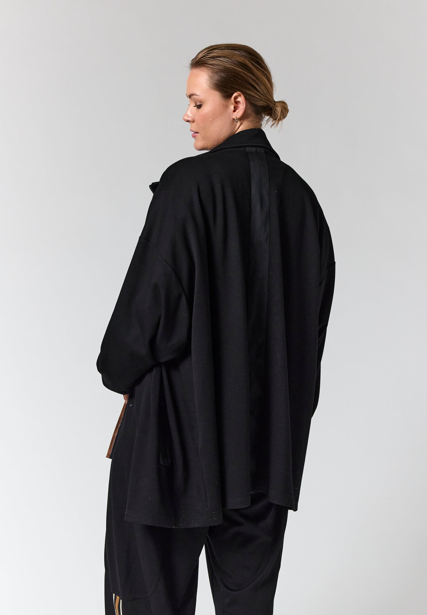 Gozzip GEstrid Cardigan with zipper - Black