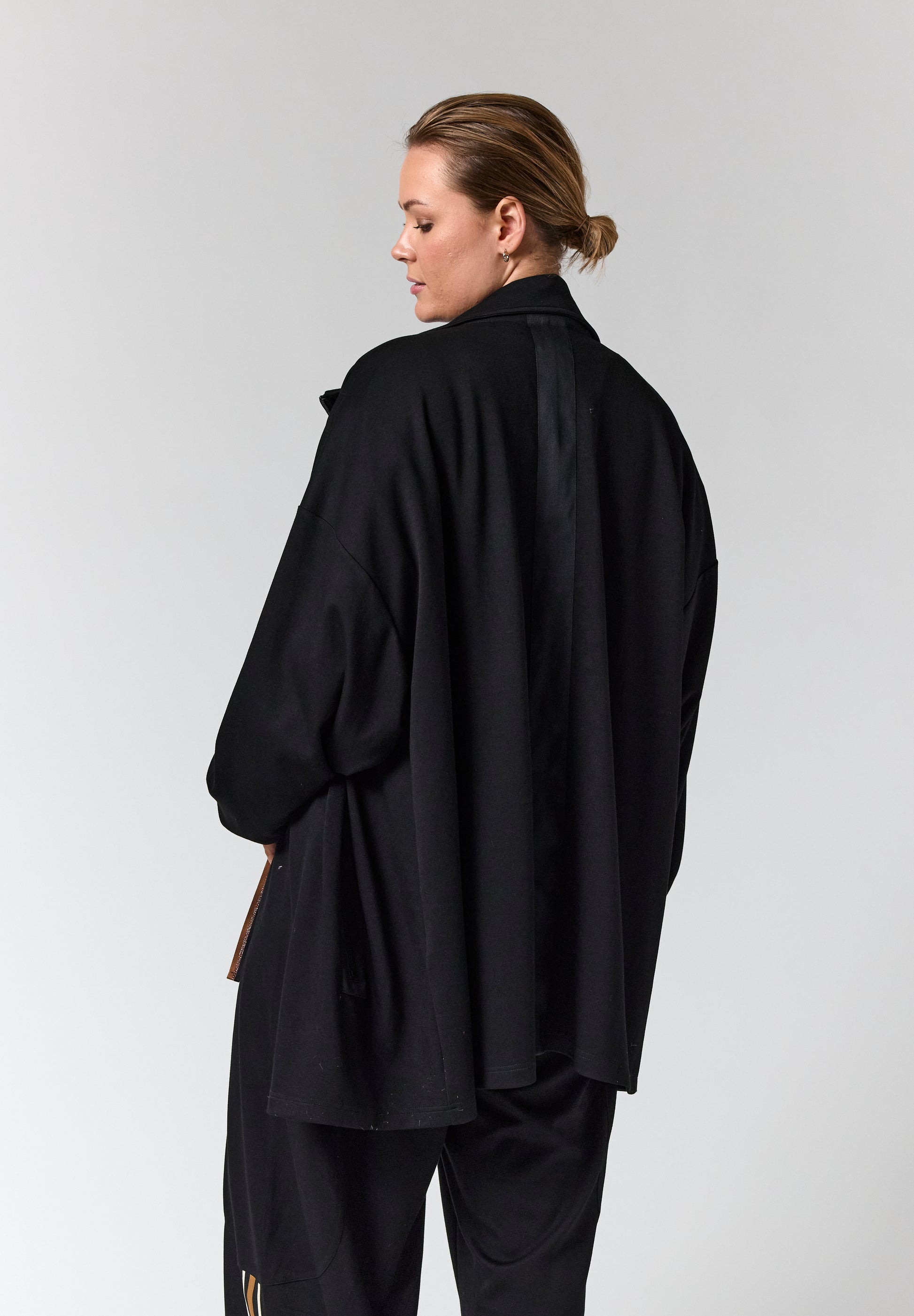 Gozzip GEstrid Cardigan with zipper - Black