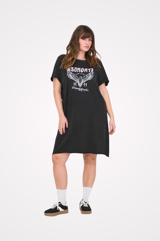 Only Carmakoma t-shirt kjole CarLucy