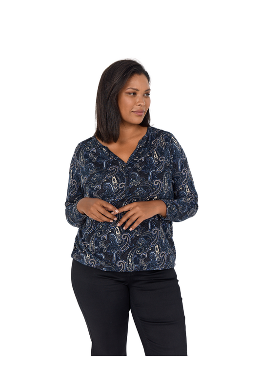 Wasabi t-shirt Wa-Kenza 1 blå