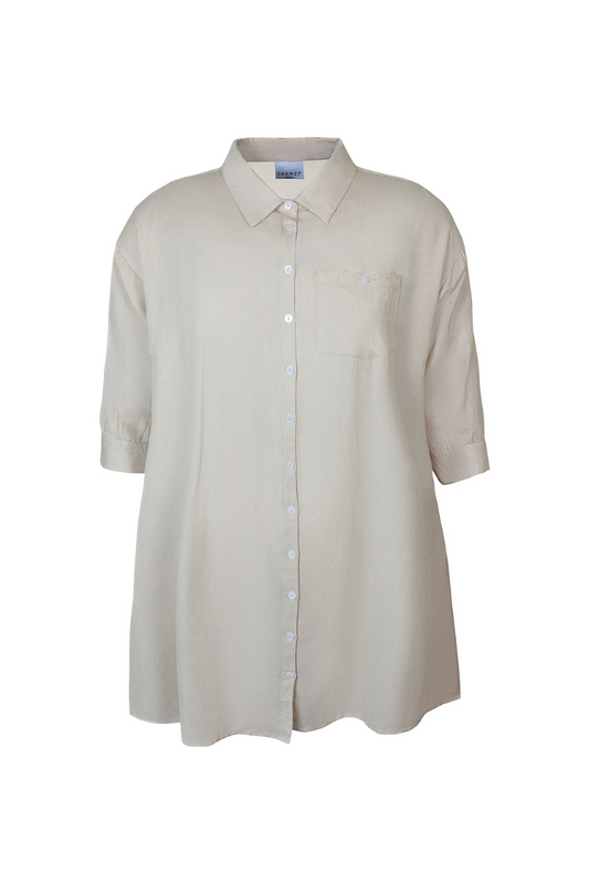 Zhenzi skjortekjole hyla 795 beige