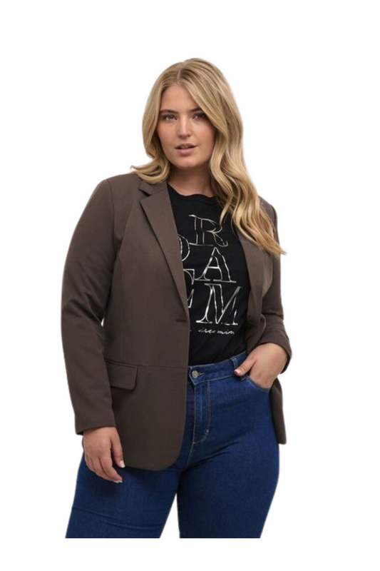 Kaffe curve habit jakke brun Kcsakira