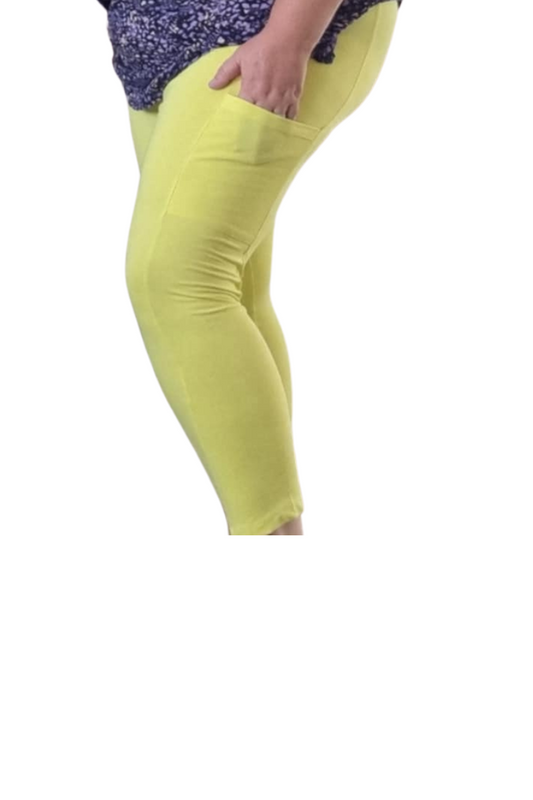 Mapeo capri leggins med lomme 312 gul