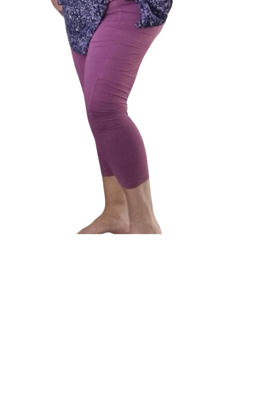 Mapeo capri leggins med lomme 312 blomme