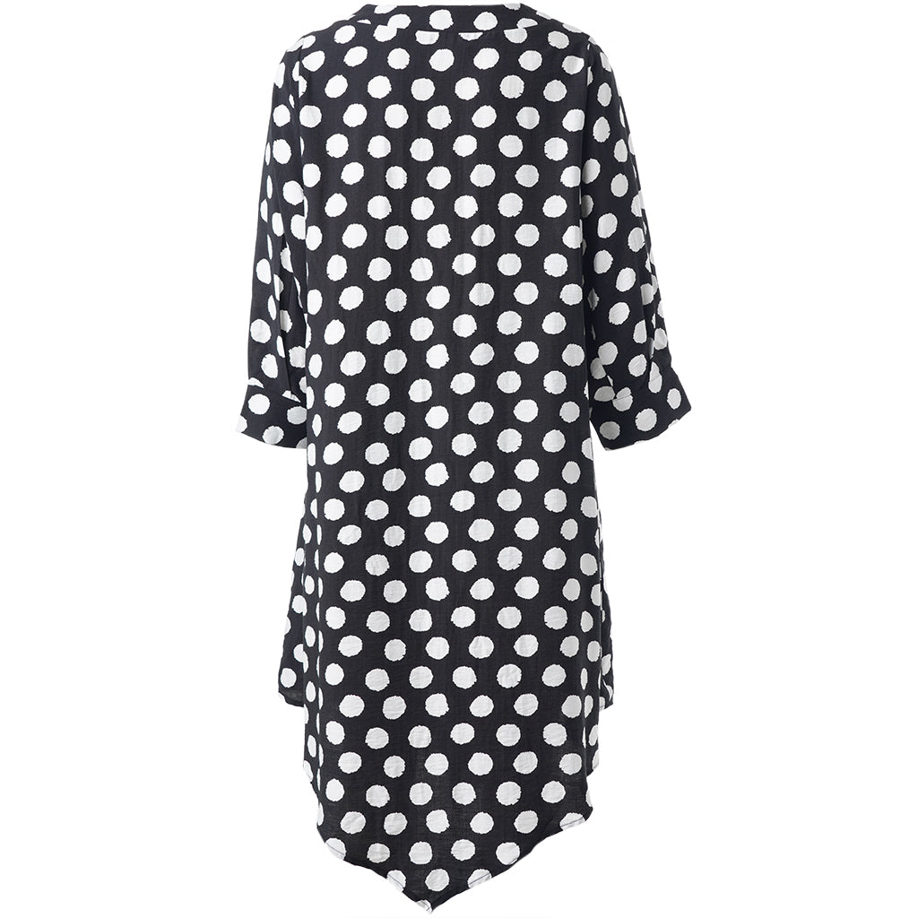 Studio tunika SJuline hvid/sort kombi