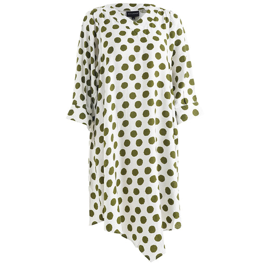 Studio tunika SJuline hvid/grøn kombi