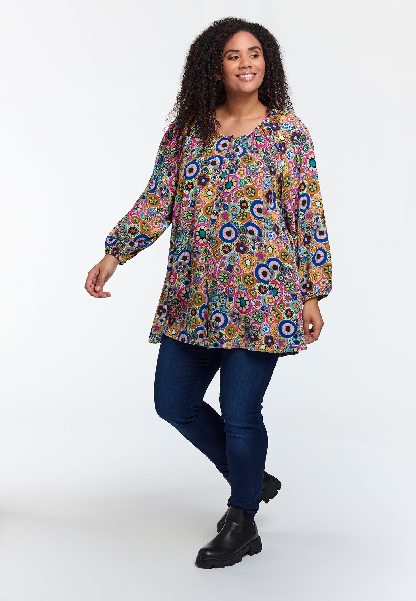 Studio tunika SDorine multifarvet print